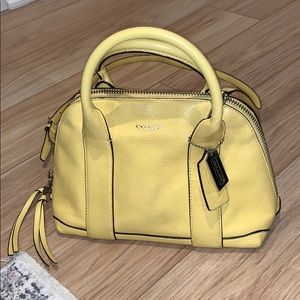 COACH yellow handbag